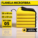 6 Peças de microfibra profissional